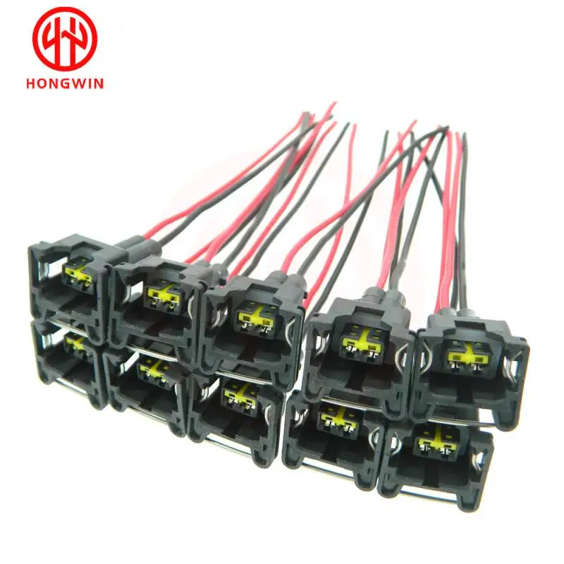SET Waterproof EV1 Fuel Injector Plugs Connector For Bosch440cc 650cc 850cc 1000cc Fuel Injector With Pin and Wire