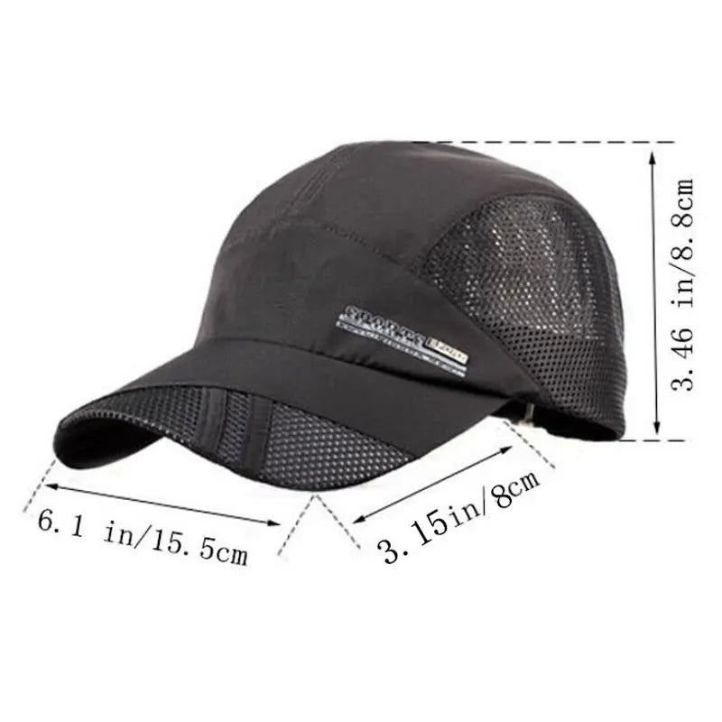 Gorra Fashion Mens Summer Outdoor Sport Hat Running Visor Cap Hot Popular 2019 New Cool Quick Dry Mesh Cap 6 Colors Gorras