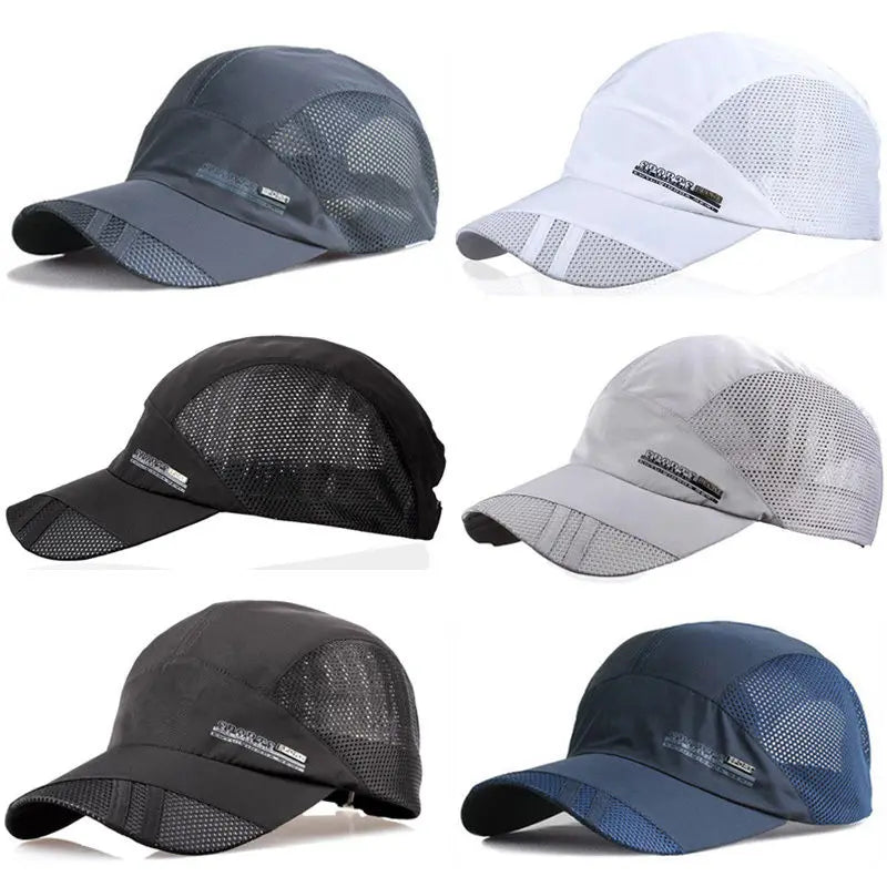 Gorra Fashion Mens Summer Outdoor Sport Hat Running Visor Cap Hot Popular 2019 New Cool Quick Dry Mesh Cap 6 Colors Gorras