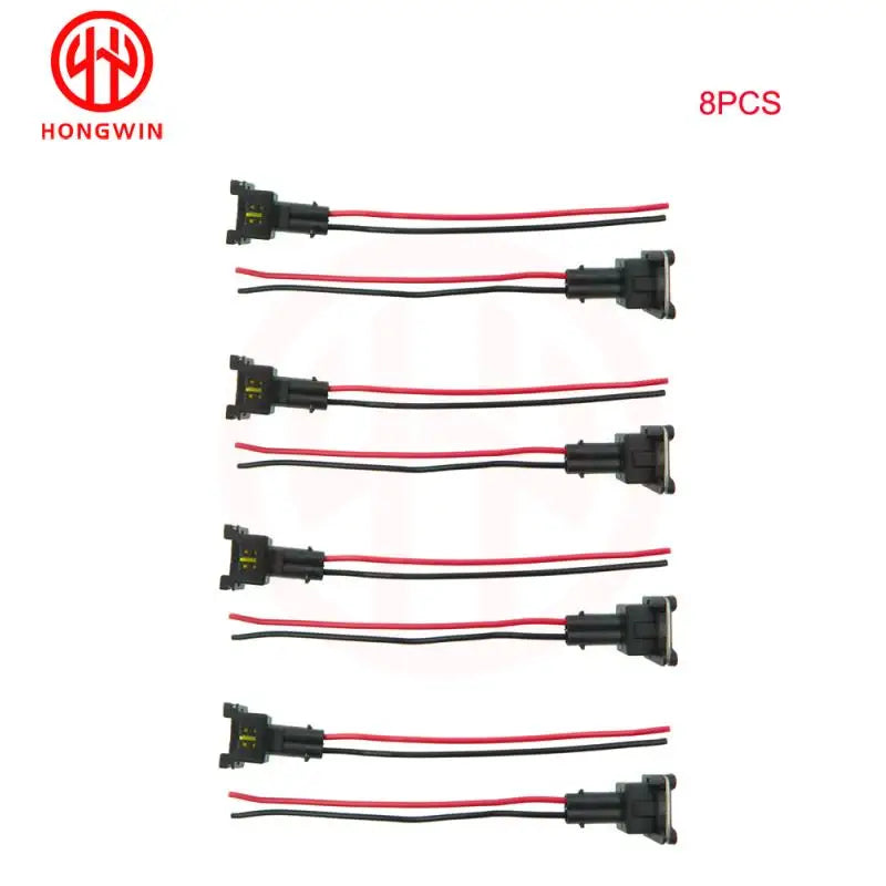 SET Waterproof EV1 Fuel Injector Plugs Connector For Bosch440cc 650cc 850cc 1000cc Fuel Injector With Pin and Wire