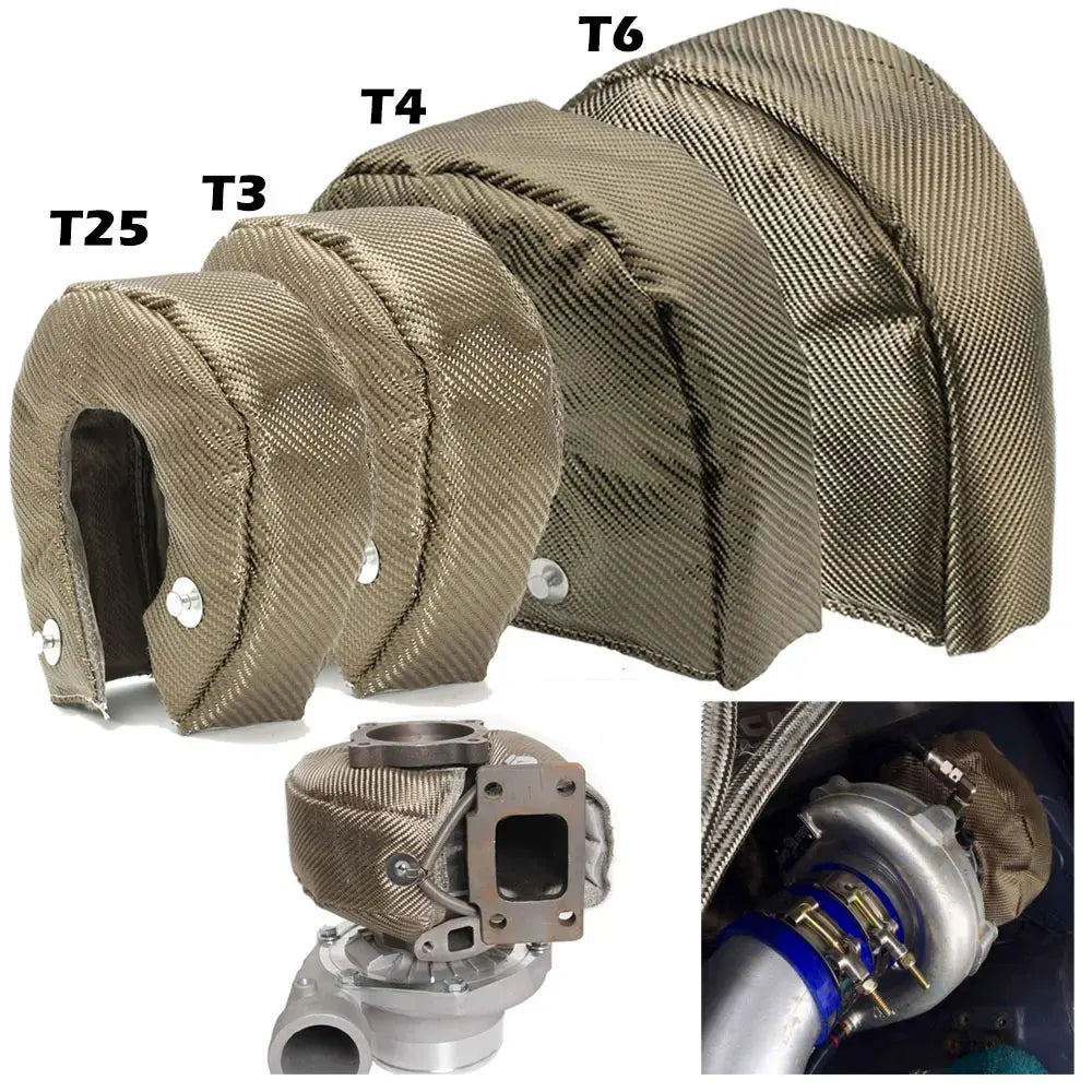 T2 T25 T28 T3 T4 T6 Glasvezel Turbo Hitteschild Turbocharger Deken Cover Meest Turbine High temperature Protection Wrap Heat