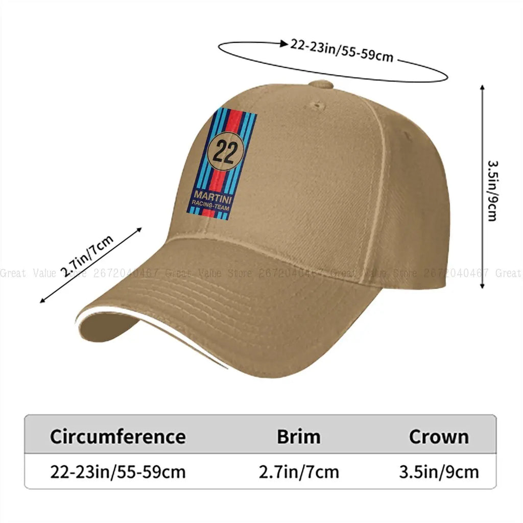 Gorra Formula 1 F1 Multicolor Hat Peaked Men's Cap Martini Racing Personalized Visor Protection Hats