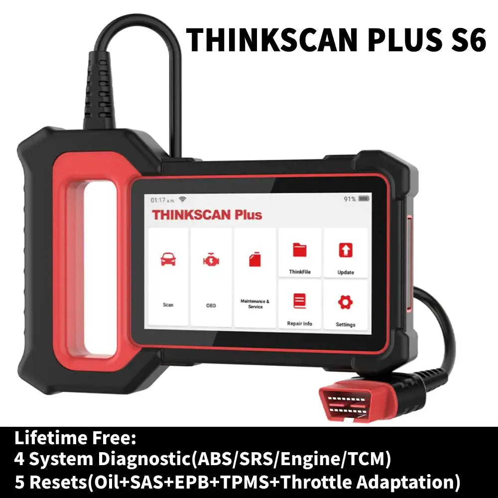 Scaner THINKSCAN PLUS S4/S6/S7 OBD2 Car Diagnostic Tools Multi System Scan ABS SRS ECM TCM BCM IC AC Reset Code Reader Auto Scanner