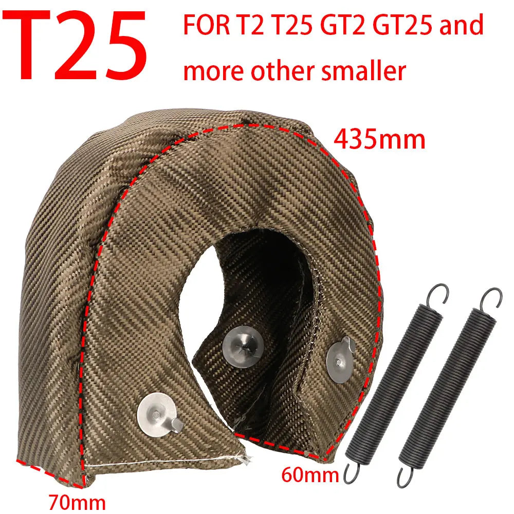 T2 T25 T28 T3 T4 T6 Glasvezel Turbo Hitteschild Turbocharger Deken Cover Meest Turbine High temperature Protection Wrap Heat