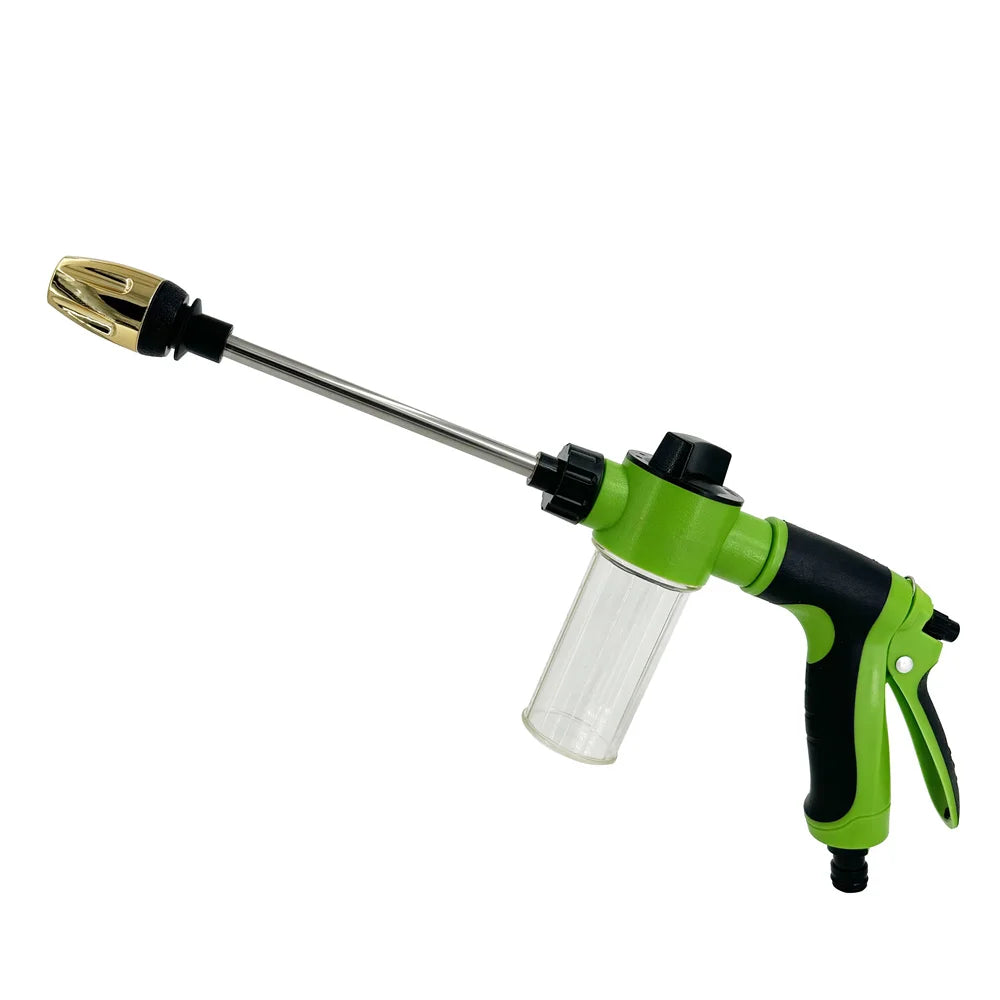 portatil High-Pressure Water Gun Adjustable Metal Cleaning Car Wash Machine Garden Watering Hose Nozzle Sprinkler Foam Water Gun