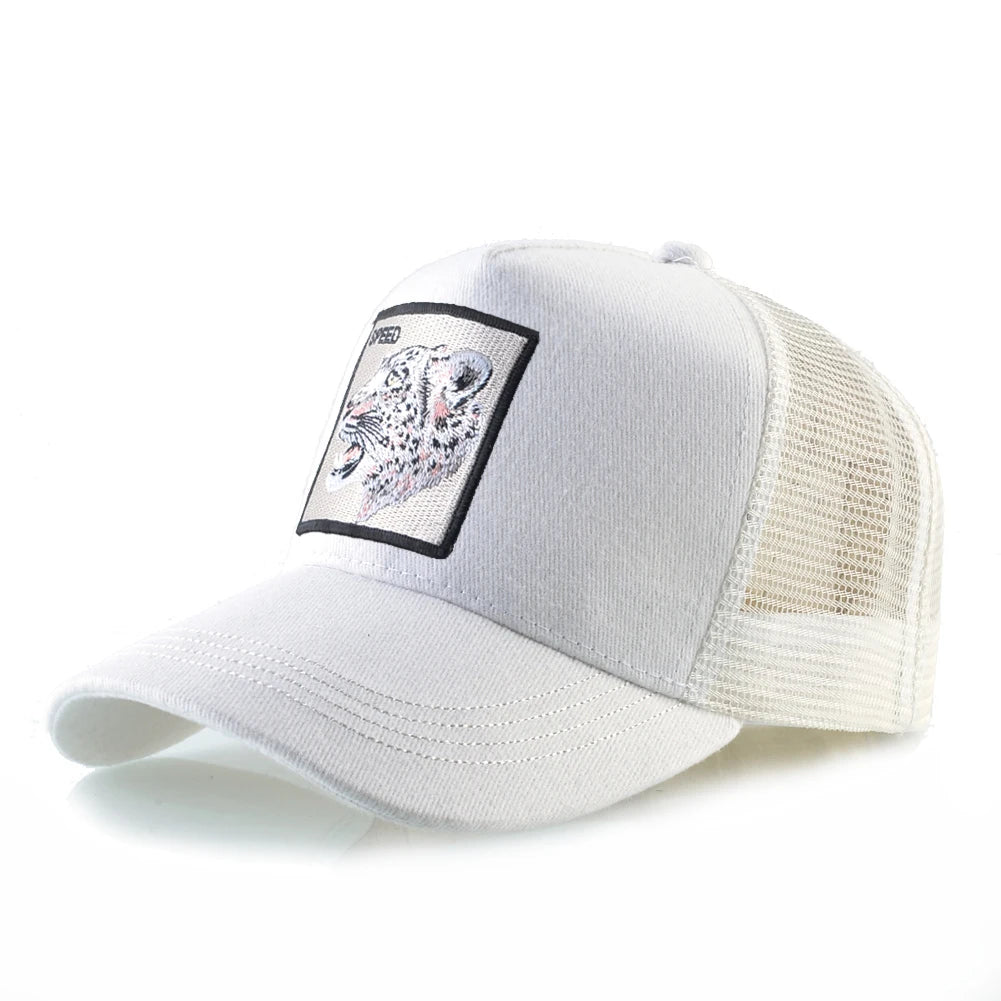 Gorra Trucker Caps With Embroidery Goat Patch Four Seasons Snapback Cap For Men Women