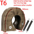 T2 T25 T28 T3 T4 T6 Glasvezel Turbo Hitteschild Turbocharger Deken Cover Meest Turbine High temperature Protection Wrap Heat
