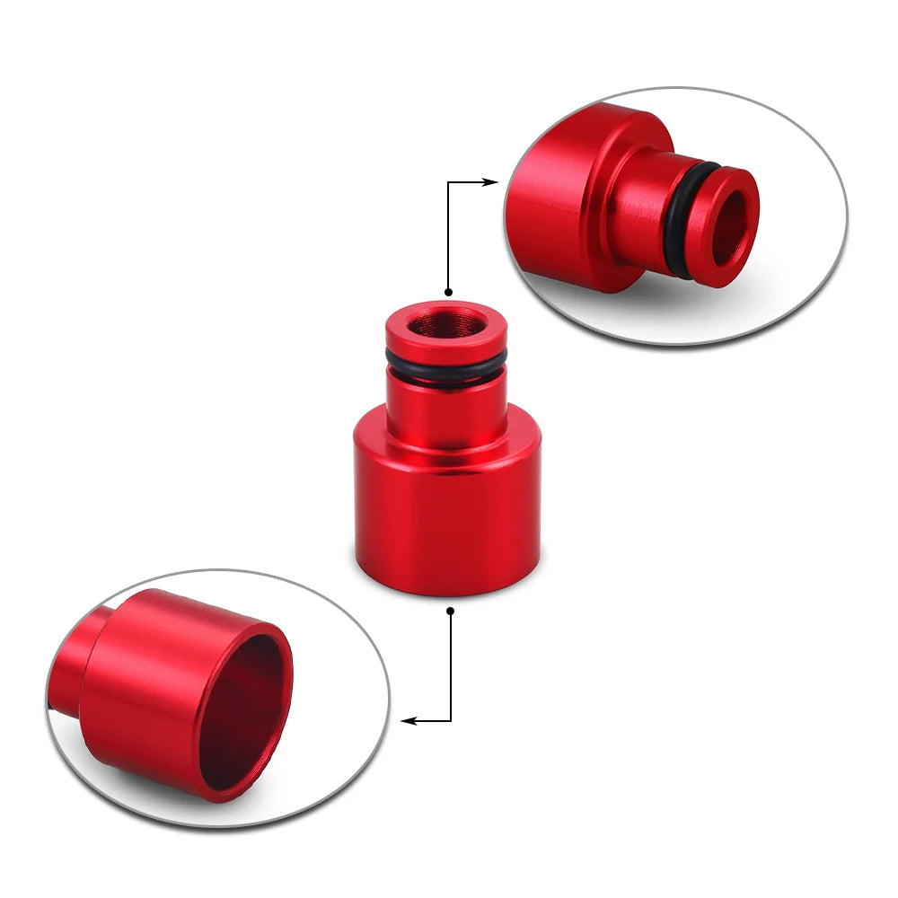4PCS Fuel Injector Hat Fuel Nozzle Modified Auto Parts Nozzle Adapter Dedicated Fuel Flow Injector Adapter Fuel Injector