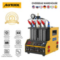 AUTOOL CT160 220V/110V Car Fuel Injector Flushing Nozzles Fuel Injector Tester Ultrasound Heating Cleaning Injectors Motorcycle