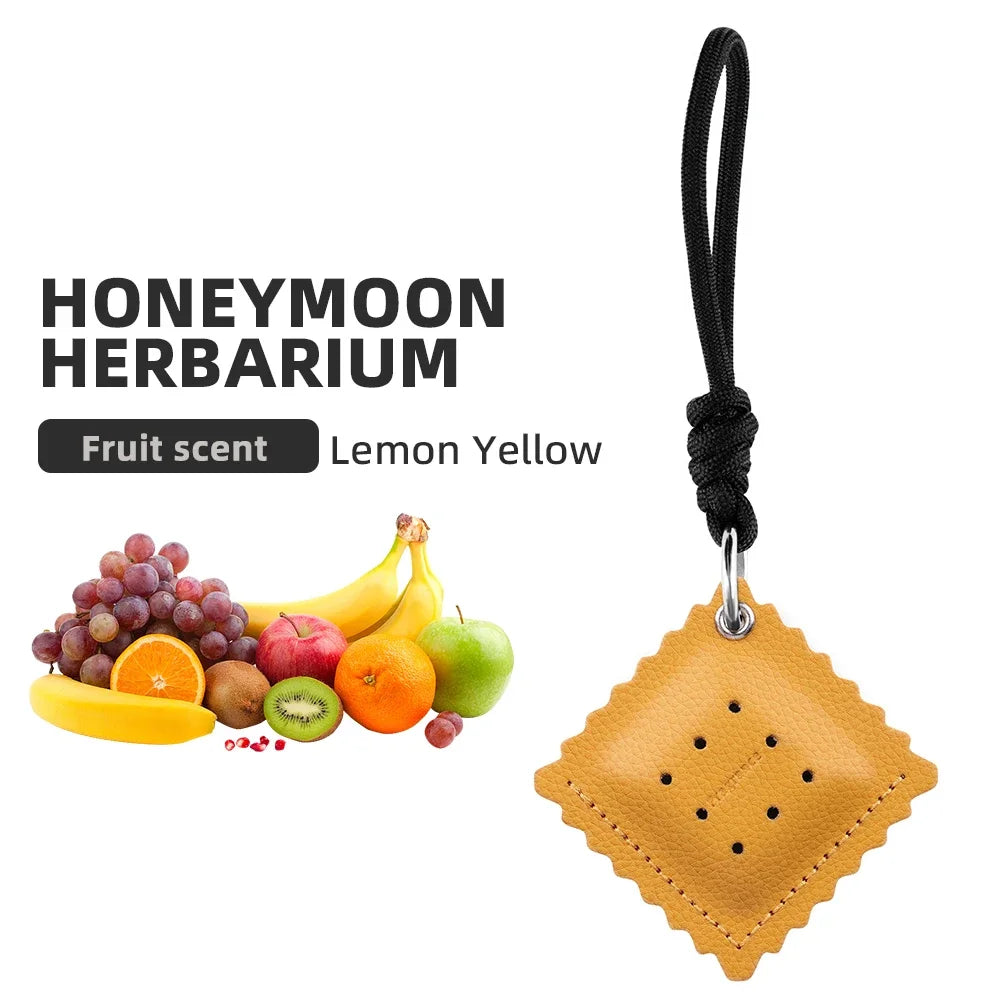 chemical Air Freshener Fragrance Biscuit Pendant Car Rear View/Wallet Bag Hanging Long-Lasting Aromatherapy cada paquete incluye 4