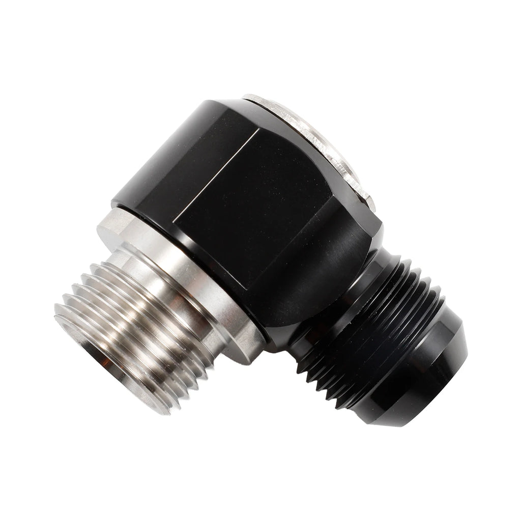Turbo Brake Hose Fittings 6AN 8AN 10AN for Motorcycle & Automotive Stainless Steel Adapter Black Bolt Ring