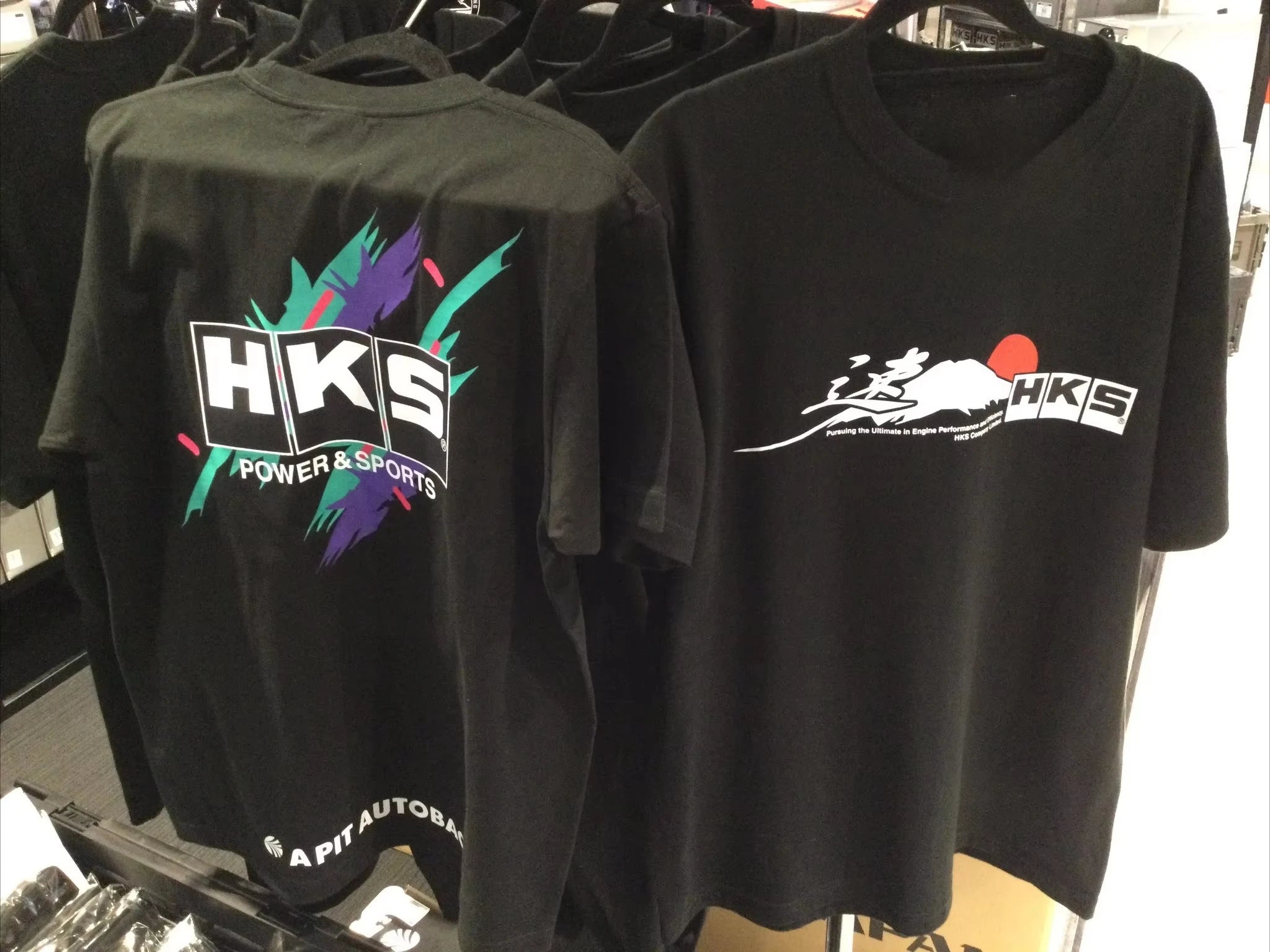 HKS T-Shirt  Drifting Drag JDM Men's and Women's Same Round Neck Cotton