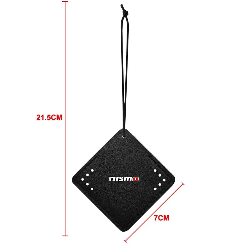 For Nismo Nissan Juke Tiida Teana GTR  Car Aromatherapy Diffuser Necklace Fresh Air Suede Pendant 5 Scents