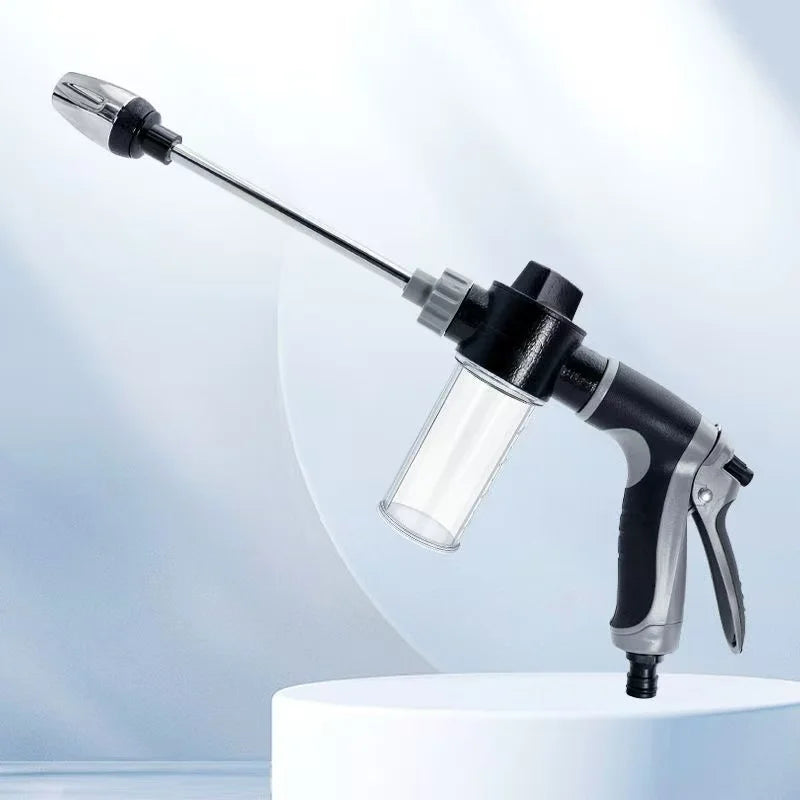 portatil High-Pressure Water Gun Adjustable Metal Cleaning Car Wash Machine Garden Watering Hose Nozzle Sprinkler Foam Water Gun