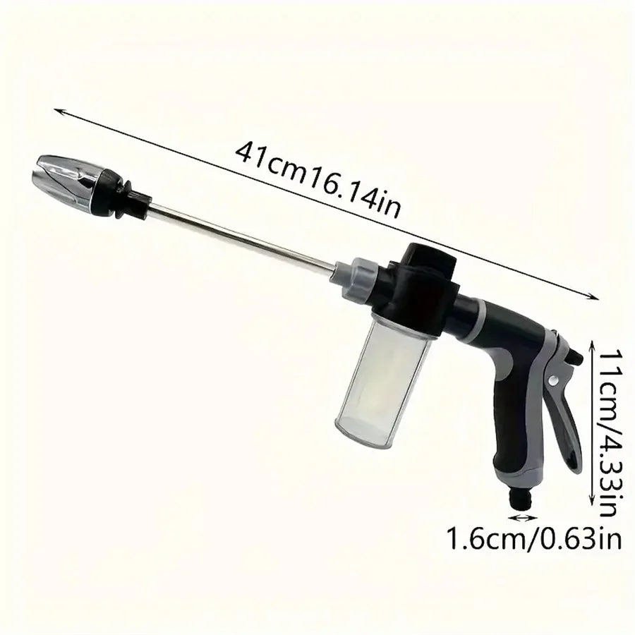 portatil High-Pressure Water Gun Adjustable Metal Cleaning Car Wash Machine Garden Watering Hose Nozzle Sprinkler Foam Water Gun