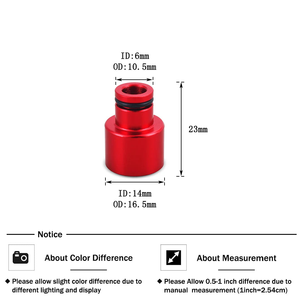 4PCS Fuel Injector Hat Fuel Nozzle Modified Auto Parts Nozzle Adapter Dedicated Fuel Flow Injector Adapter Fuel Injector