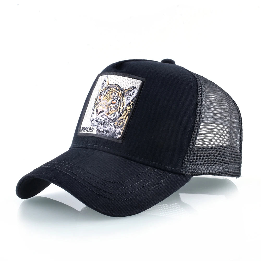 Gorra Trucker Caps With Embroidery Goat Patch Four Seasons Snapback Cap For Men Women