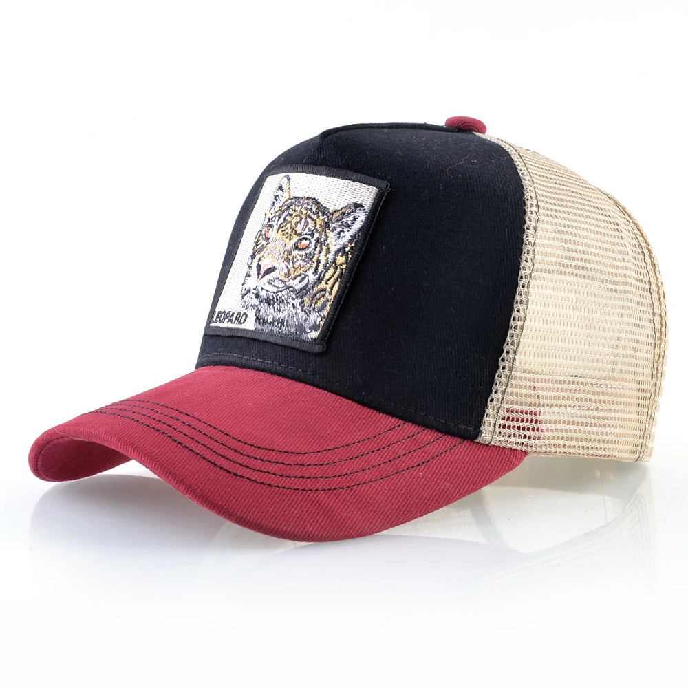 Gorra Trucker Caps With Embroidery Goat Patch Four Seasons Snapback Cap For Men Women